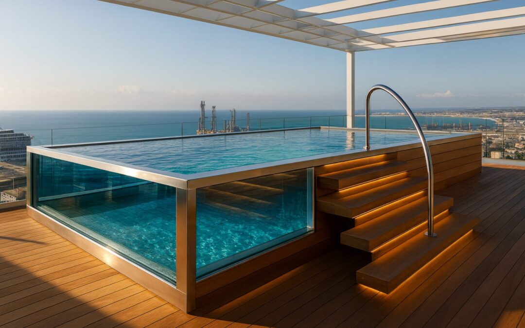 Piscine fuori terra rigide: praticità e design grazie all’acciaio inox